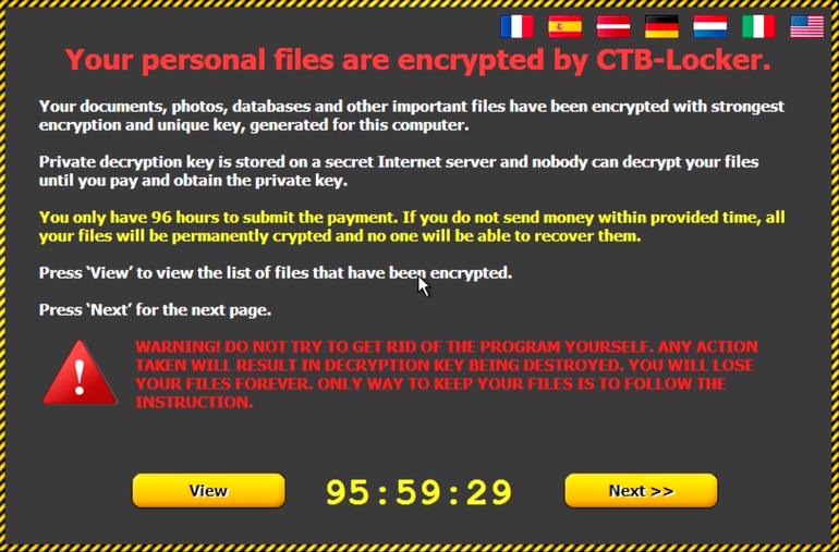 Ransomware only attacking Small to Medium sized businesses.