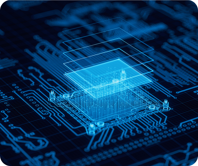 Technology processor illustration
