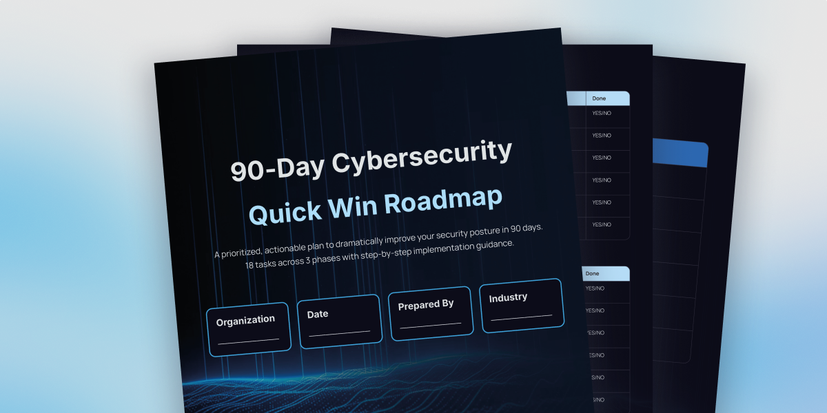 90-Day Cybersecurity Roadmap | Free Security Planning Template