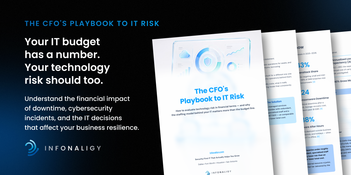 The CFO's Playbook to IT Risk — your IT budget has a number, your technology risk should too
